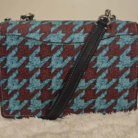 NWT Coach Mini Klare Crossbody. Houndstooth Print - Picture 5 of 14